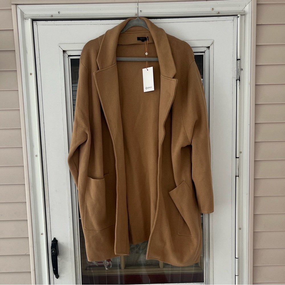 NWT Quince 100% organic cotton knit blazer size 3x